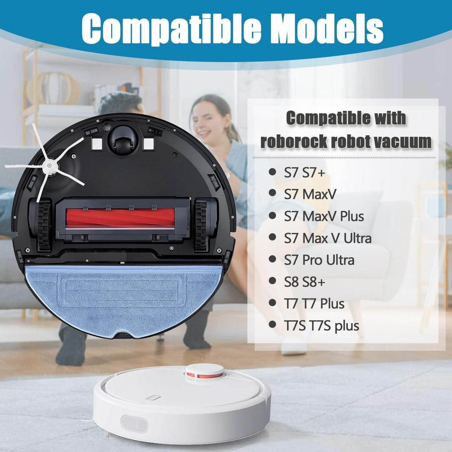 5x Moppduk Roborock S8 S8+ S7 S7+ T7 T7S T7 Plus, S7MaxV, S7 MaxV Plus Generic