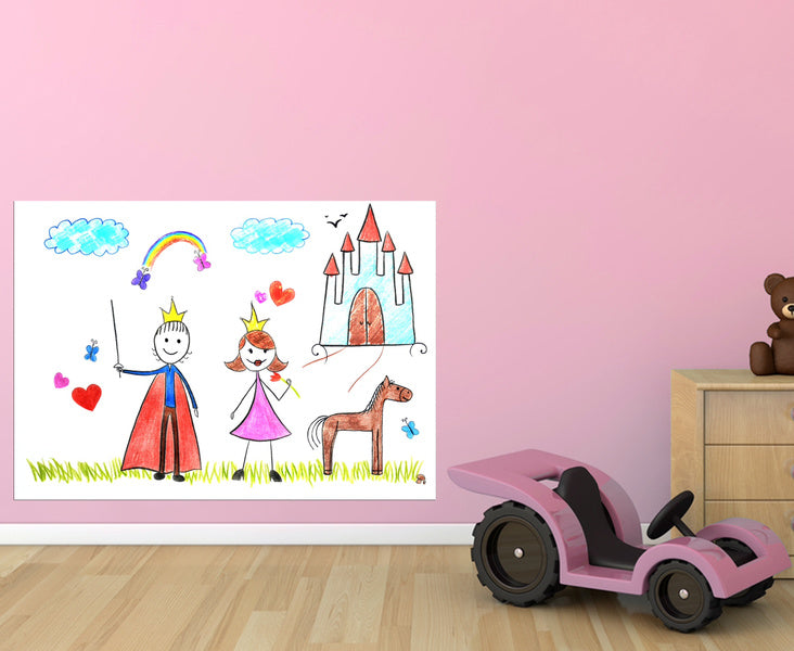 Självhäftande whiteboard 200x45cm Generic