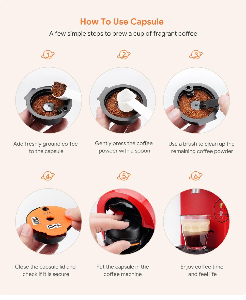 Bosh Tassimo Kaffekapsel Återanvändbar Miljövänlig 180ml Generic