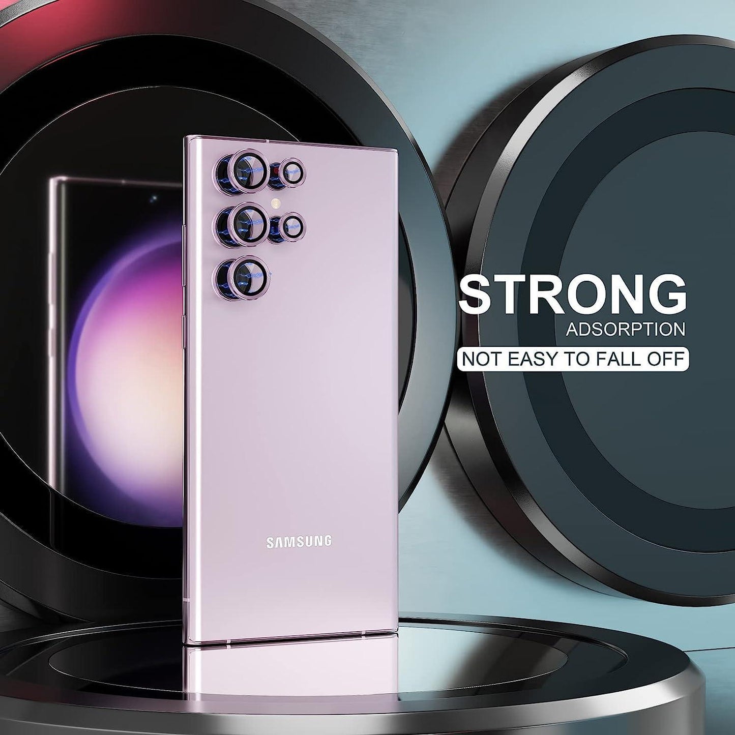 Burgundy Samsung S23 / S23 Plus Kamera Linsskydd Generic