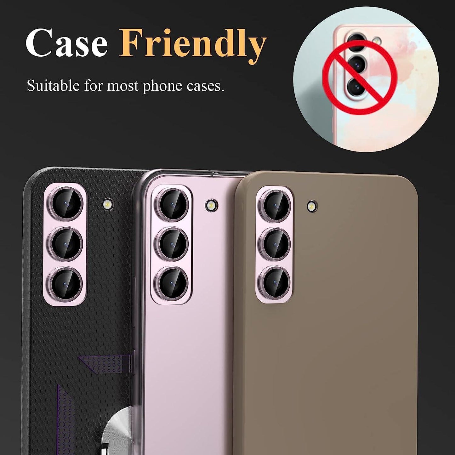 Burgundy Samsung S23 / S23 Plus Kamera Linsskydd Generic