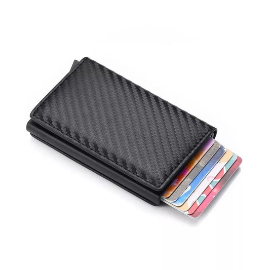 Carbon RFID - NFC Skydd Plånbok Korthållare 6st Kort Generic