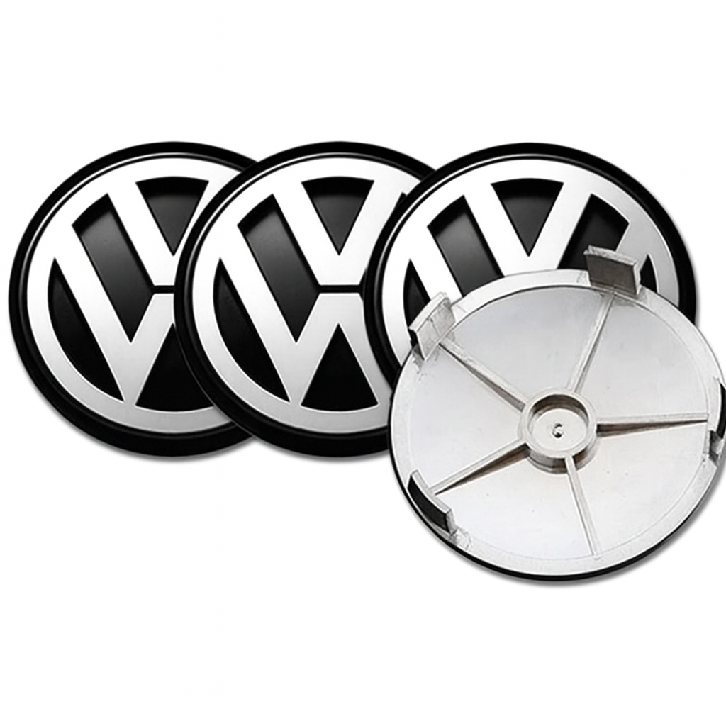 Kompatibel med Volkswagen - VW09 55MM 4 pack Centrumkåpor till Generic