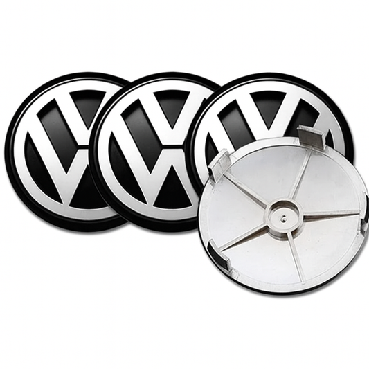 Kompatibel med Volkswagen - VW09 55MM 4 pack Centrumkåpor till Generic