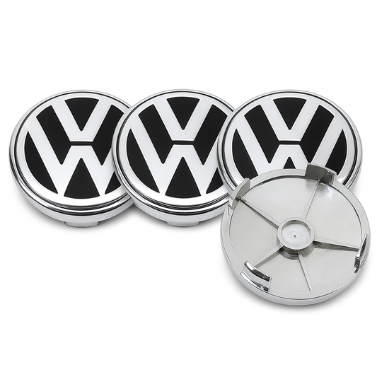 Kompatibel med Volkswagen - VW04 65MM 4 pack Centrumkåpor Generic