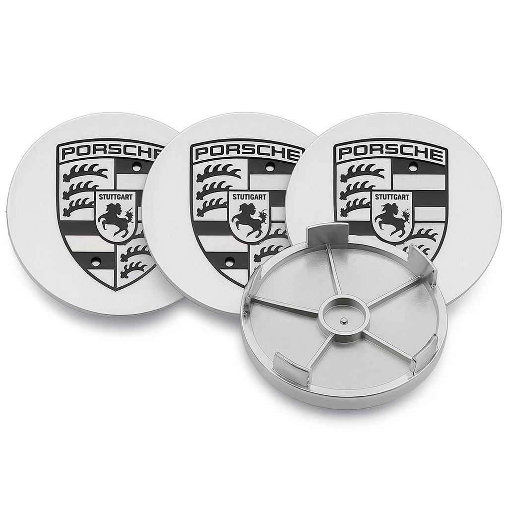 Kompatibel med Porsche - P03 75MM 4 pack Centrumkåpor Generic