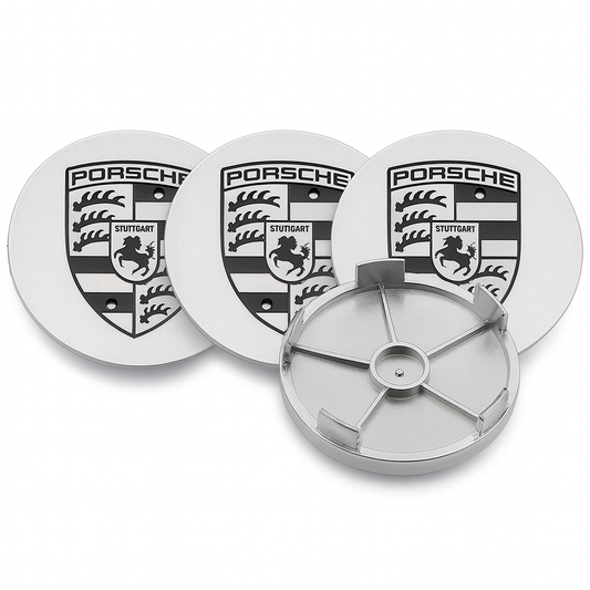 Kompatibel med Porsche - P03 75MM 4 pack Centrumkåpor Generic