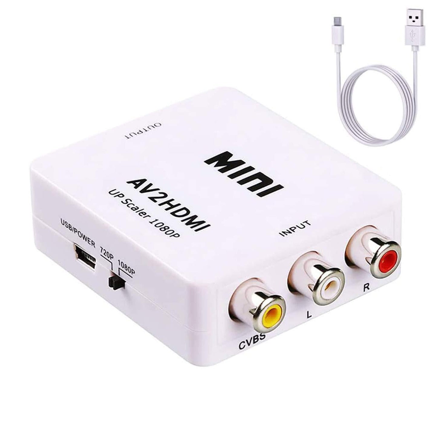 Composite RCA CVBS AV to HDMI converter adapter Generic