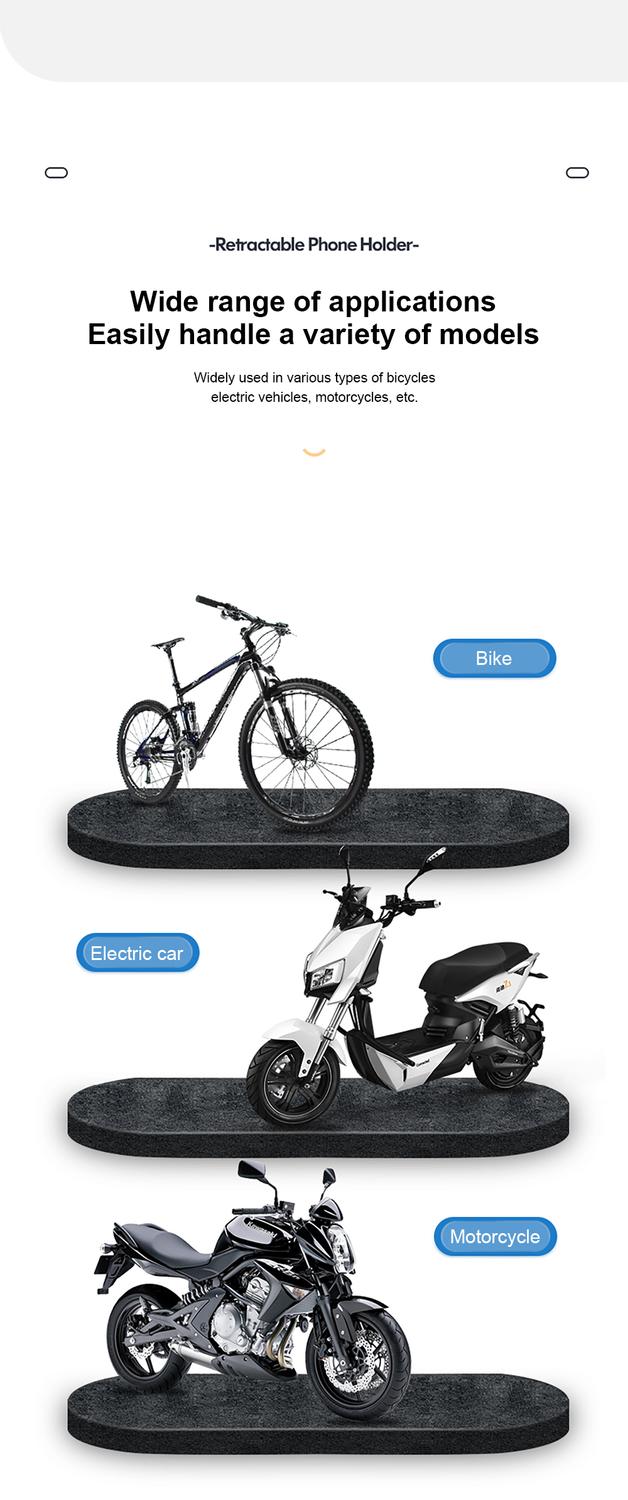 Cykelhållare cykelfäste för mobiltelefon vattentät 360 graders Generic