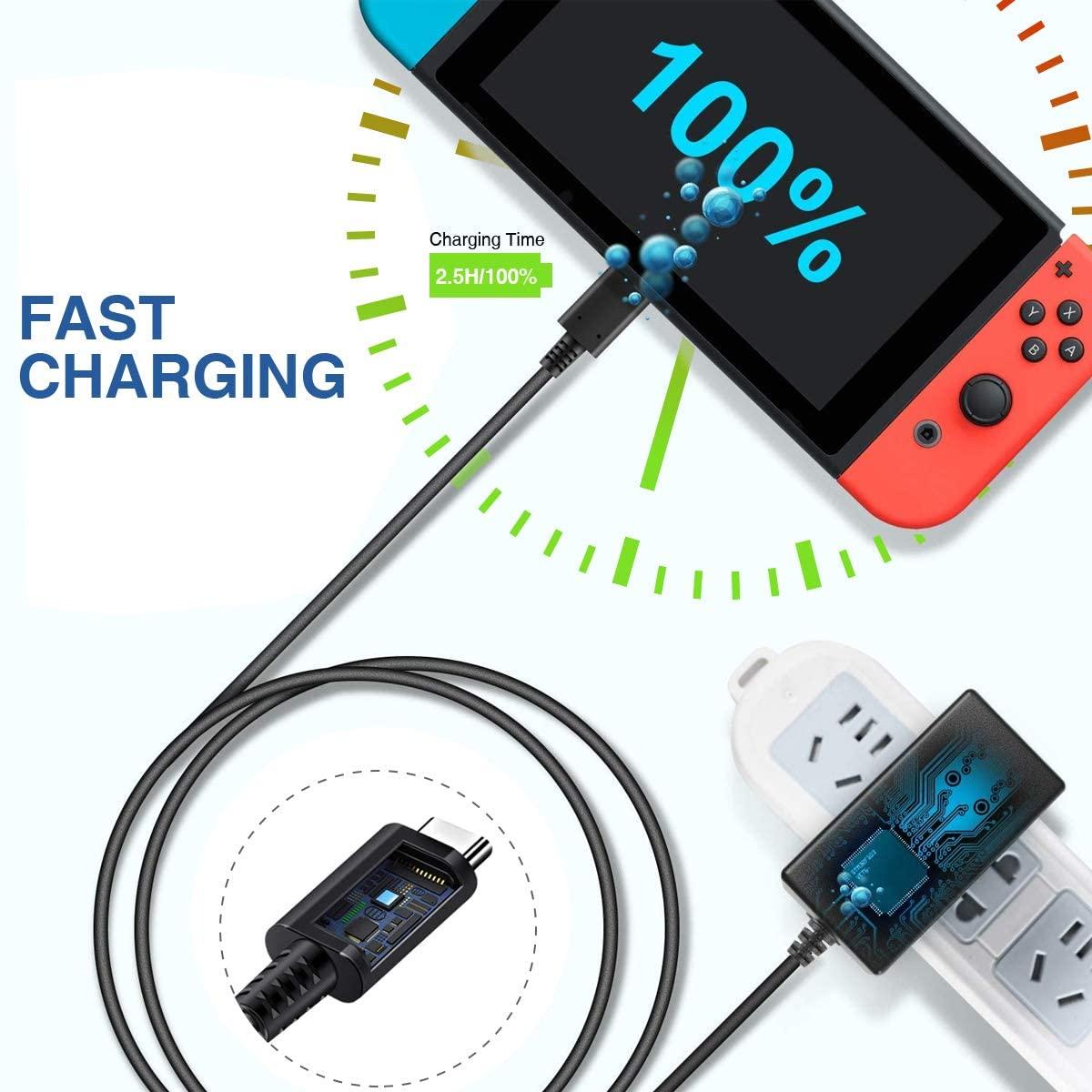 EU AC adapter Kompatibel med Nintendo Switch / lite / OLED dockningsstation Generic