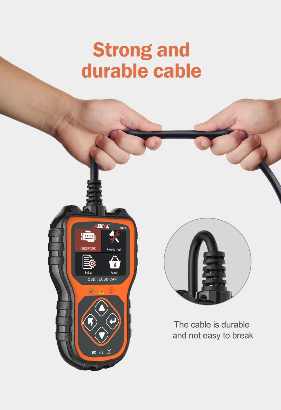 Felkodsläsare ANCEL AS200 OBD2 OBDII Generic