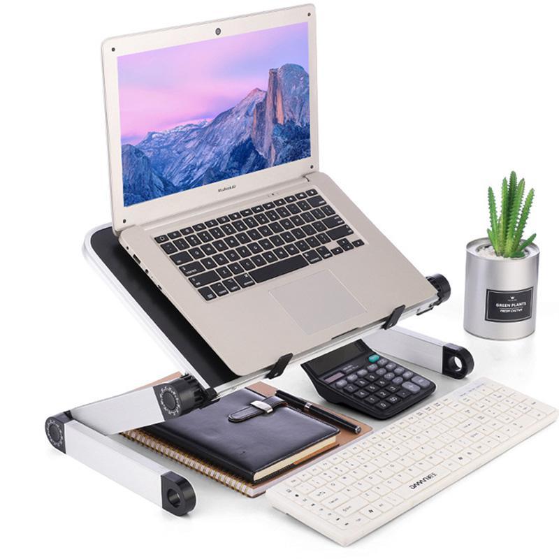 Hopfällbar Laptopbord, Aluminium ergonomisk stativ (vit) Generic