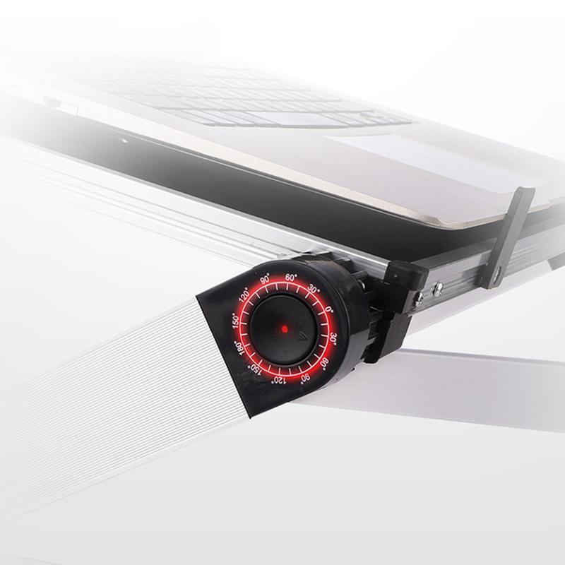Hopfällbar Laptopbord, Aluminium ergonomisk stativ (vit) Generic