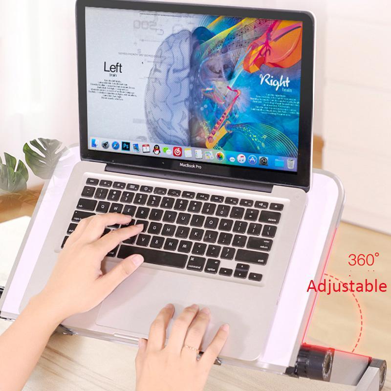 Hopfällbar Laptopbord, Aluminium ergonomisk stativ (vit) Generic