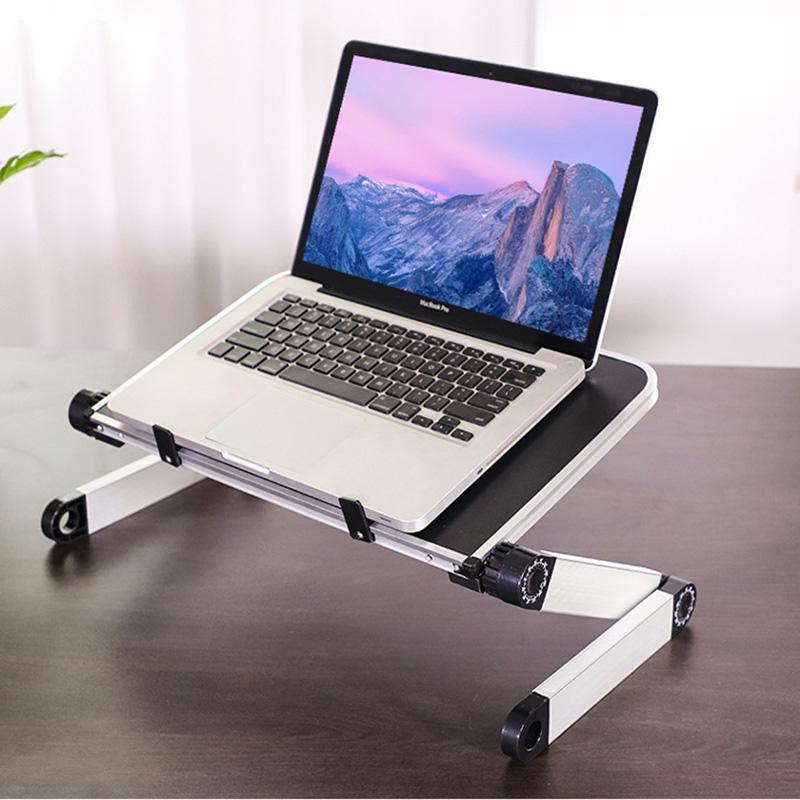 Hopfällbar Laptopbord, Aluminium ergonomisk stativ (vit) Generic