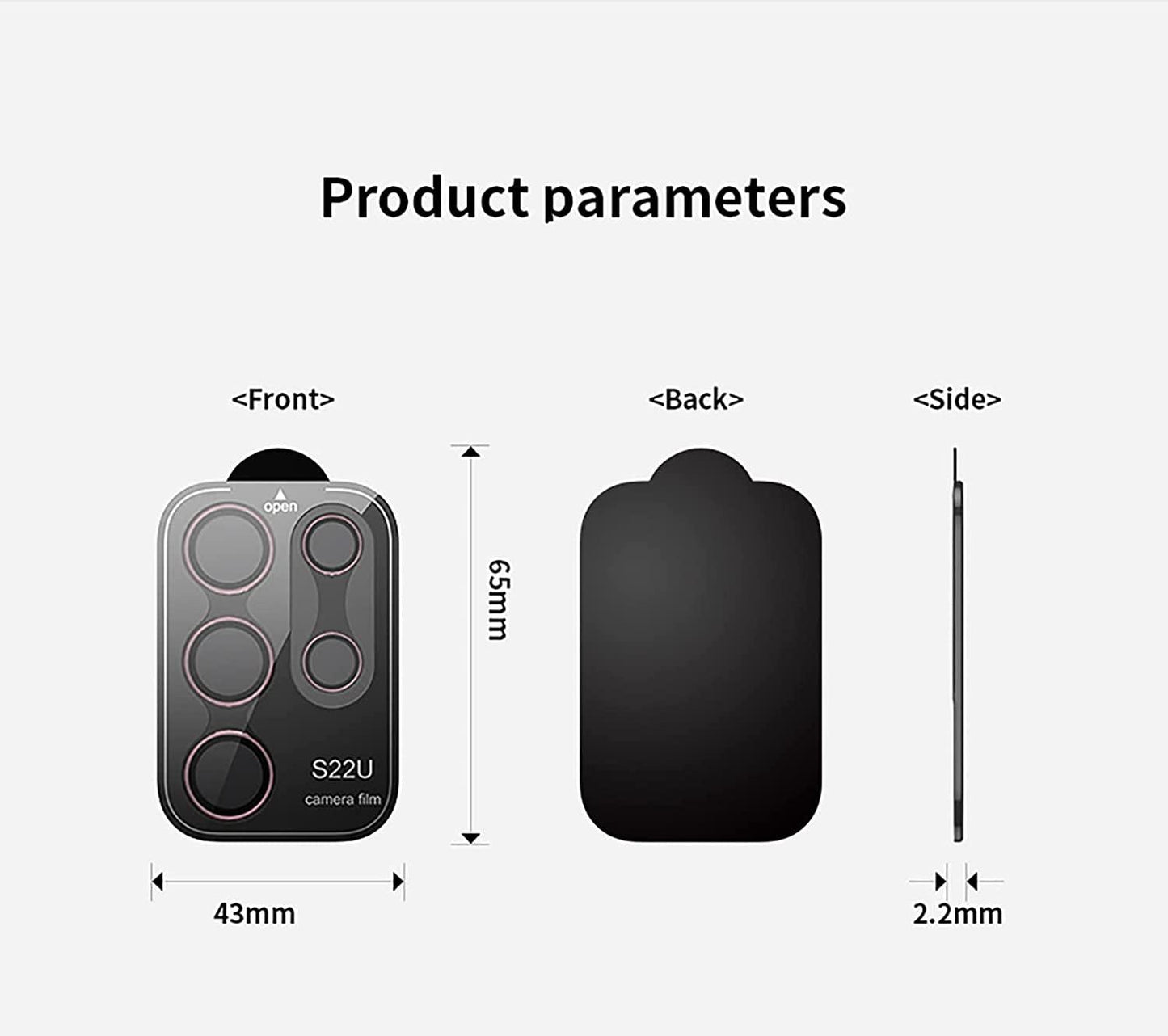 Grön Samsung S22 Ultra Kamera Linsskydd Generic