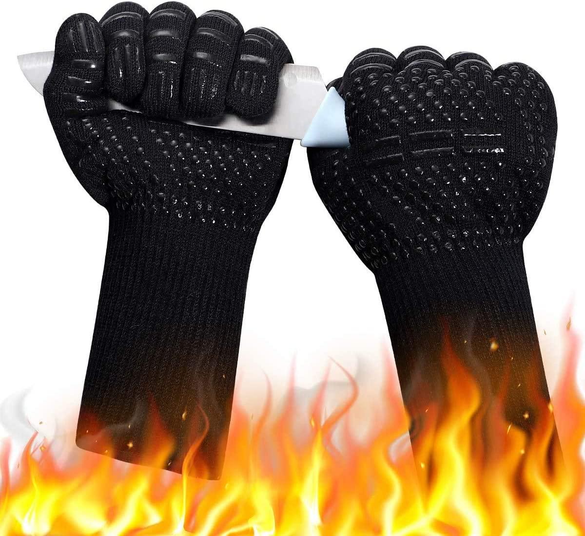 Grillhandskar värmetåliga upp till 800 °C ugnshandskar Generic