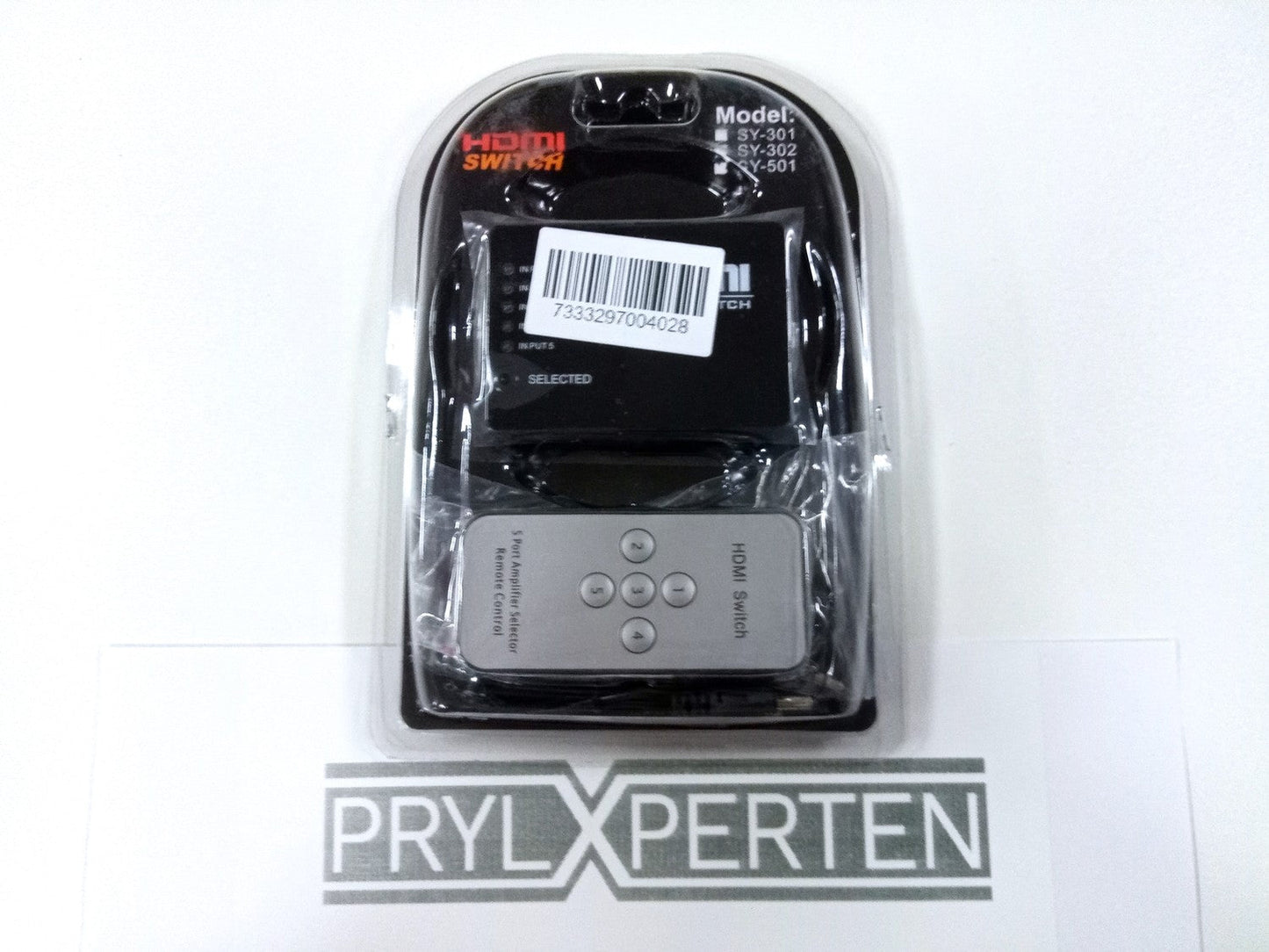 HDMI-switch med fjärrkontroll 5-vägs med IR-öga Generic