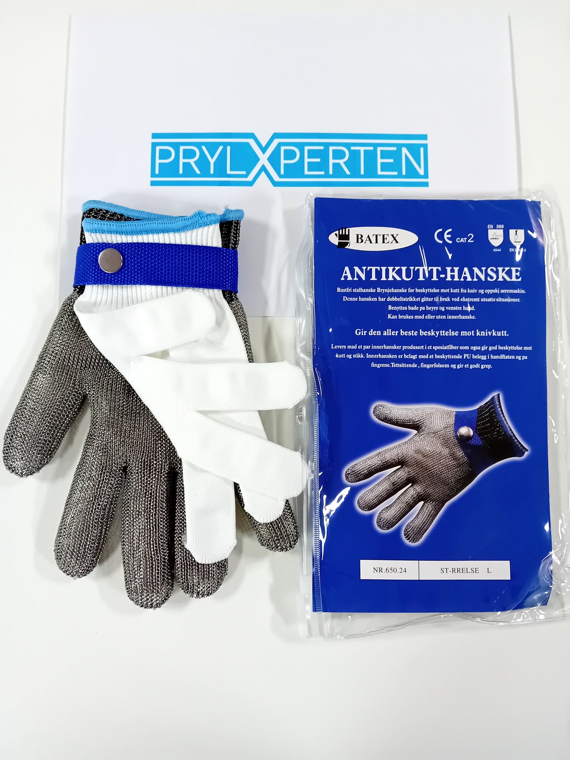 L 1X Metallhandske rostfritt stål nivå 5 Generic