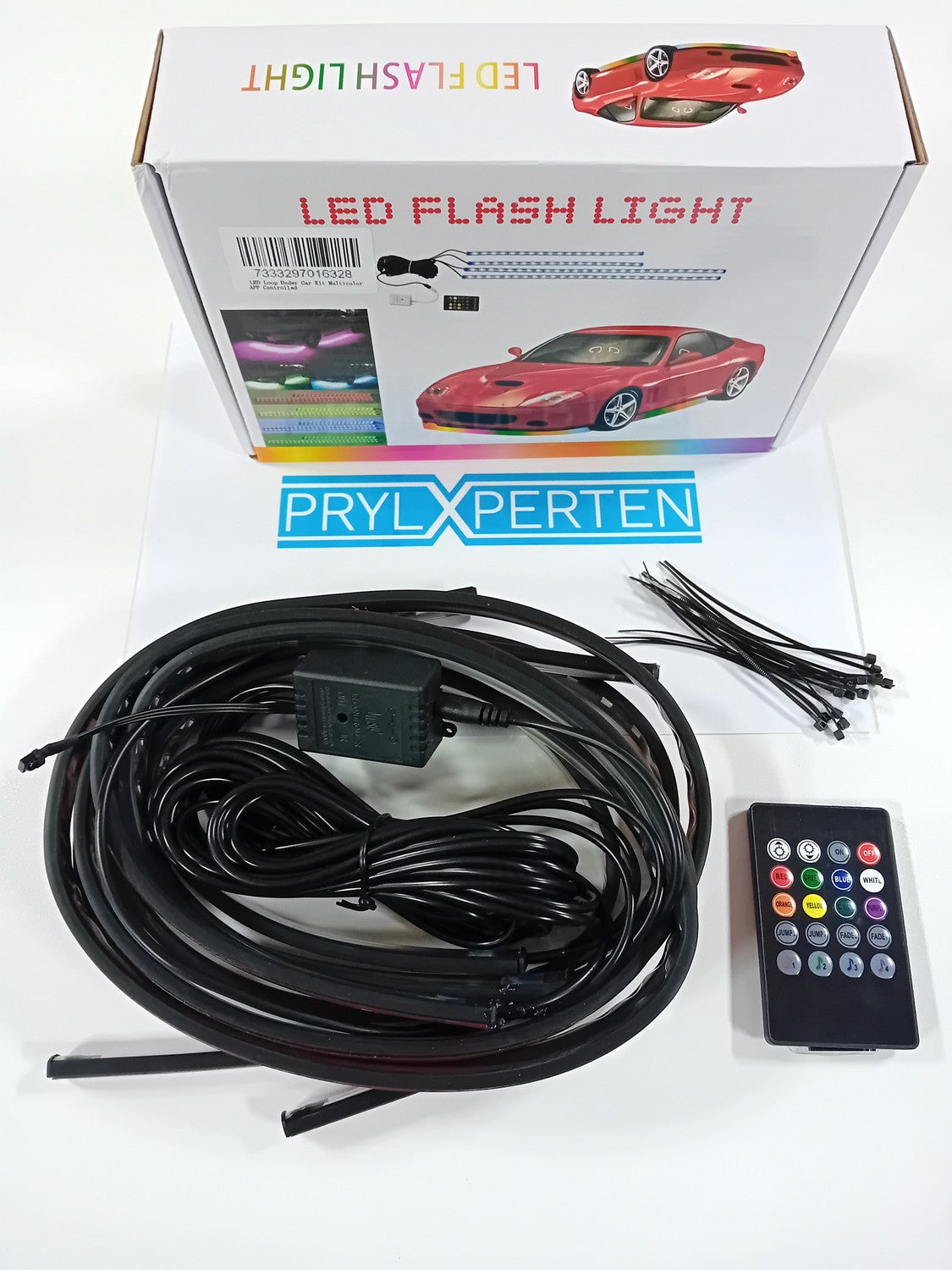 LED Slinga Under Car Kit Multicolor APP Styrt Vattentät Generic
