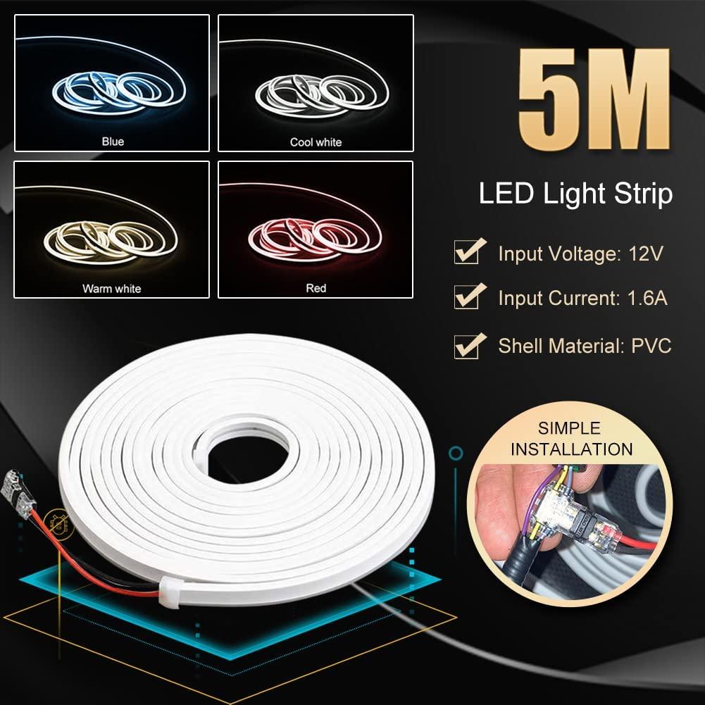 LED slinga för fram bagagelucka för Tesla 3 Y S X varmvit Generic