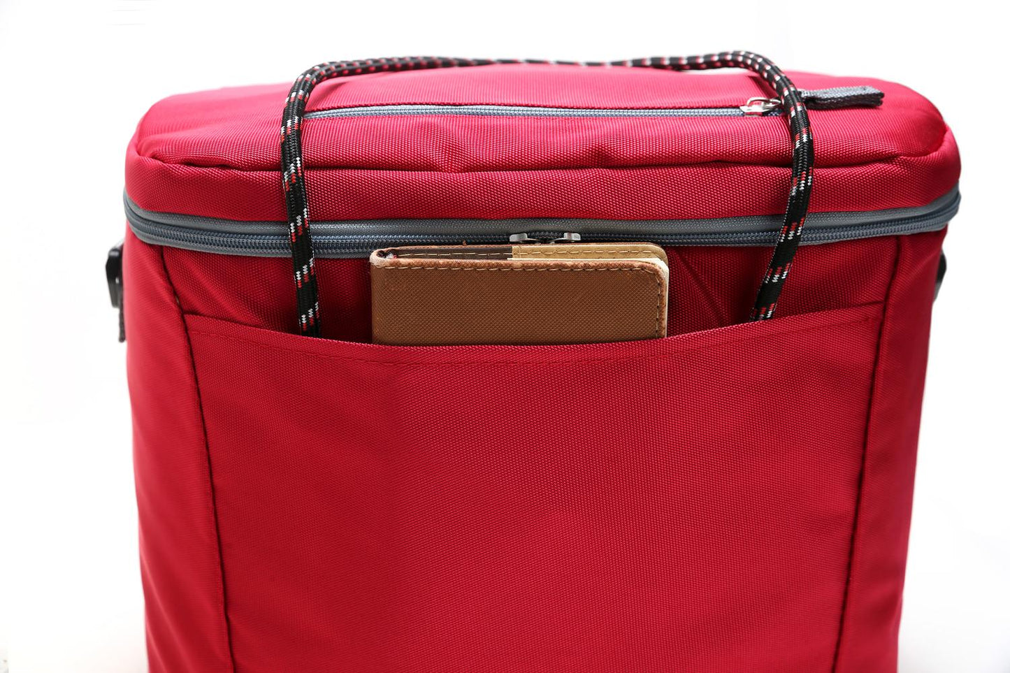 Stor Praktisk Kylväska Strandväska Picknick Kylbox Khaki Generic