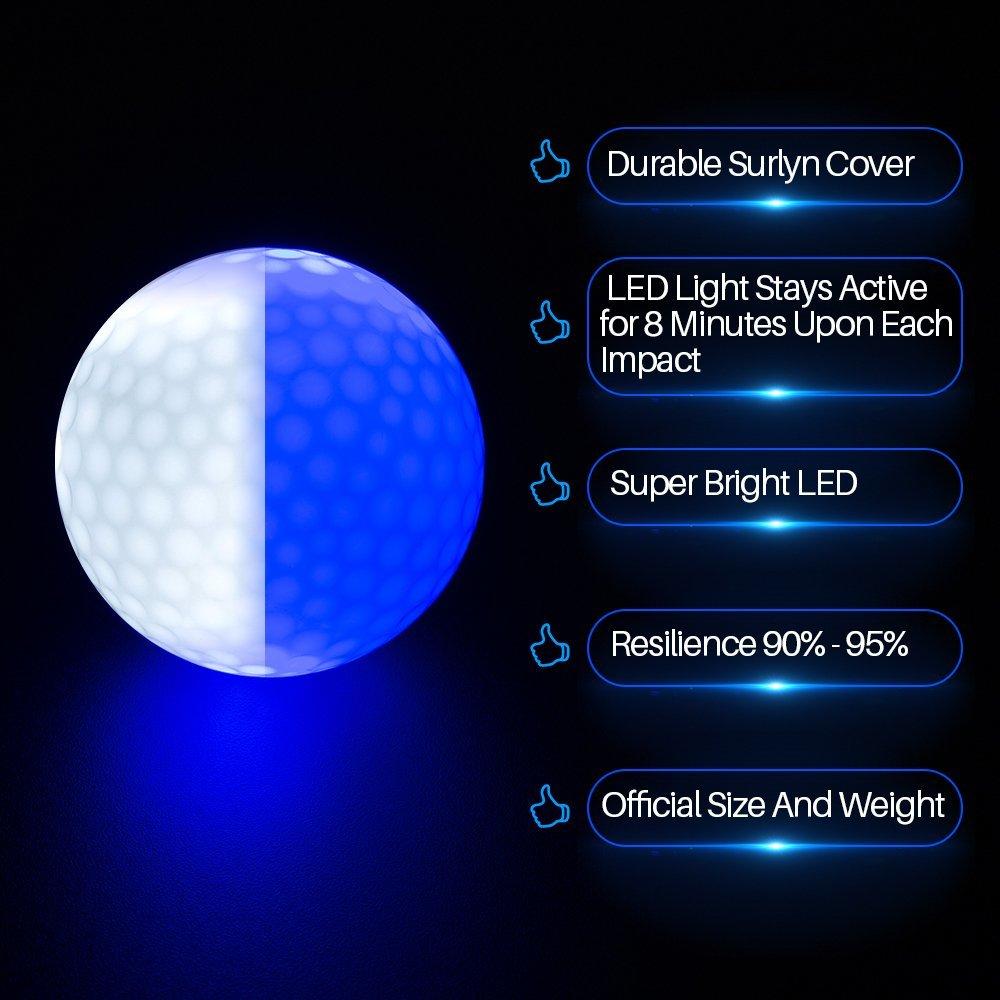Lysande golfbollar, 3-pack Generic