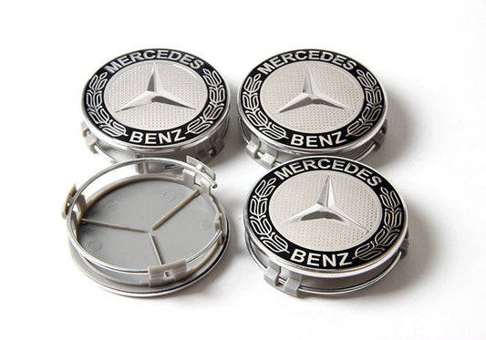 MB19 - 75MM 4-pack Centrumkåpor Mercedes Benz Generic