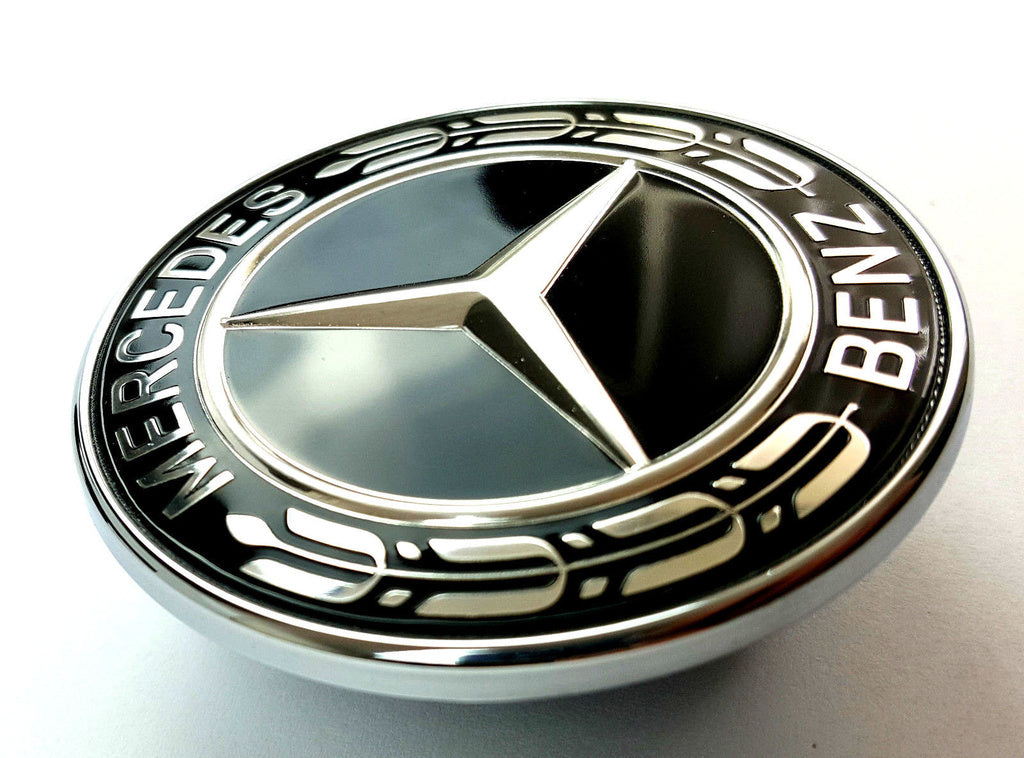 Mercedes-Benz motorhuv Emblem Svart 57mm Generic