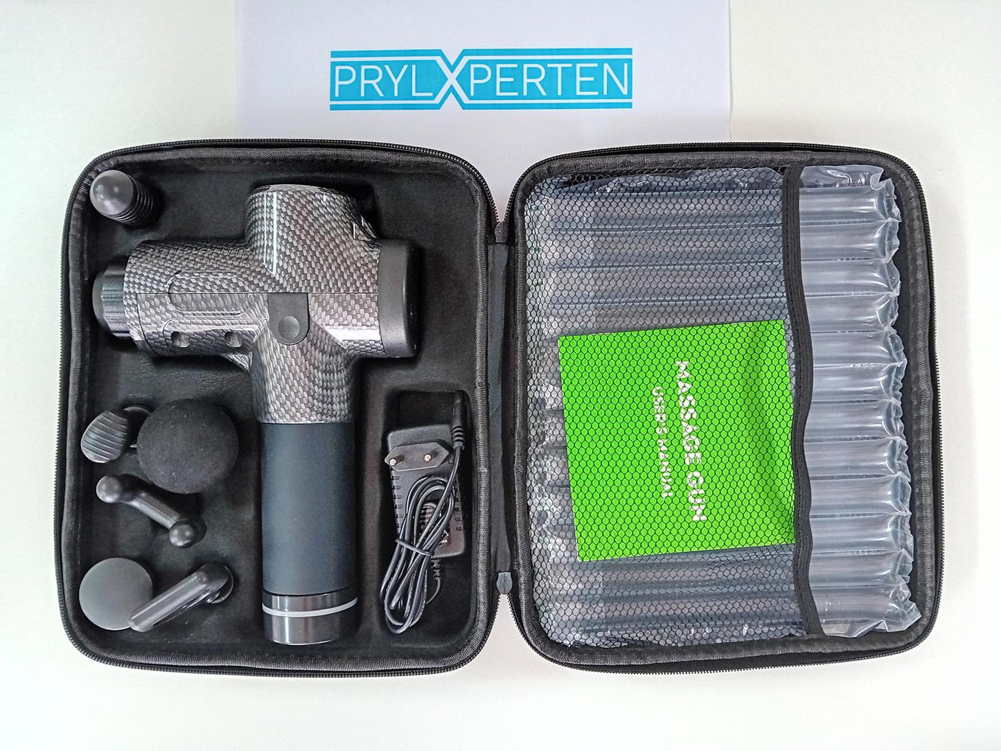 Massagepistol Carbon med Touch knapp samt LED-display 30 lägen Generic