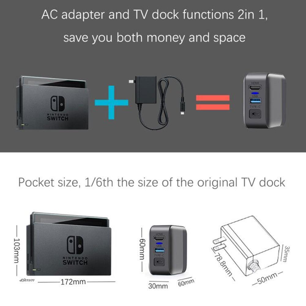 MultiHub Kompatibel med Nintendo Switch 3 in 1 Dock Set EU Version Generic