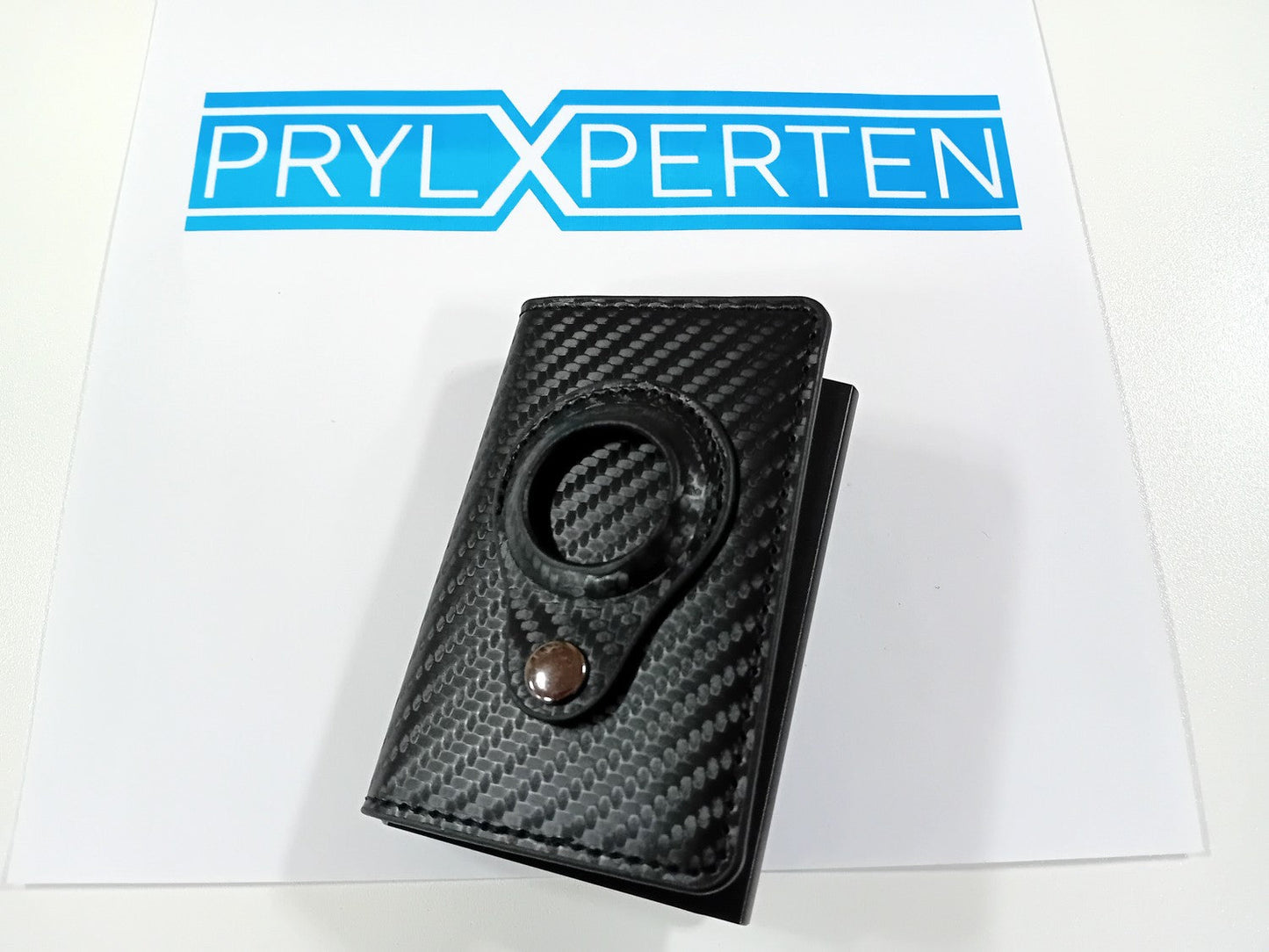 Plånbok med Airtag hållare Carbon RFID Korthållare 5st Kort Generic