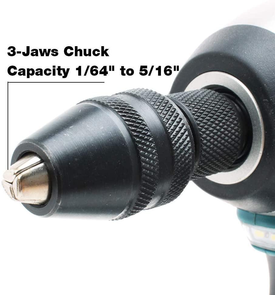 Snabbchuck med sexkantfäste 0.3-3MM,1/4" Generic