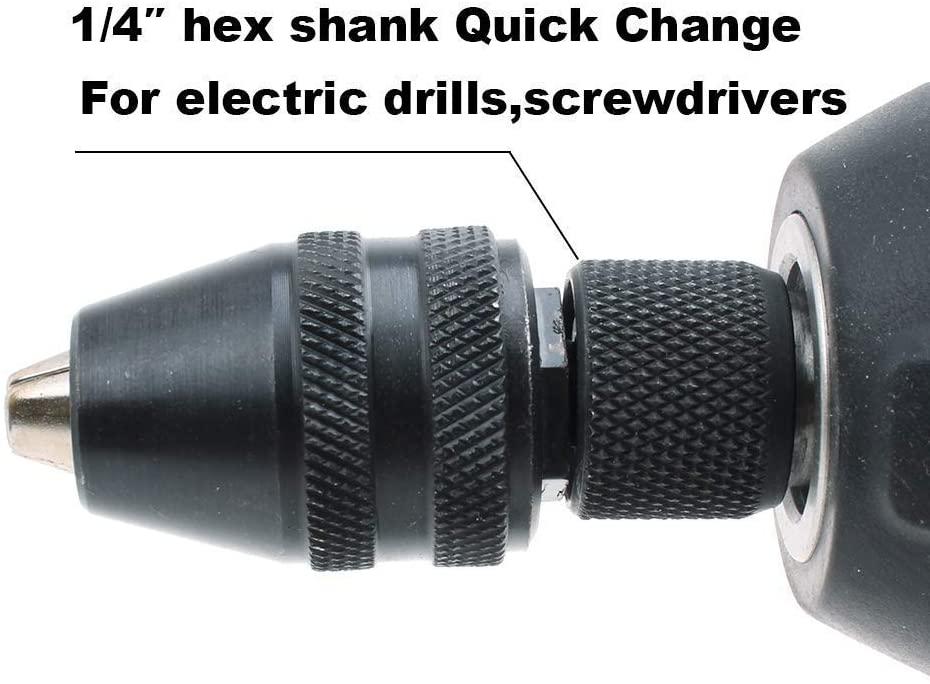 Snabbchuck med sexkantfäste 0.3-3MM,1/4" Generic