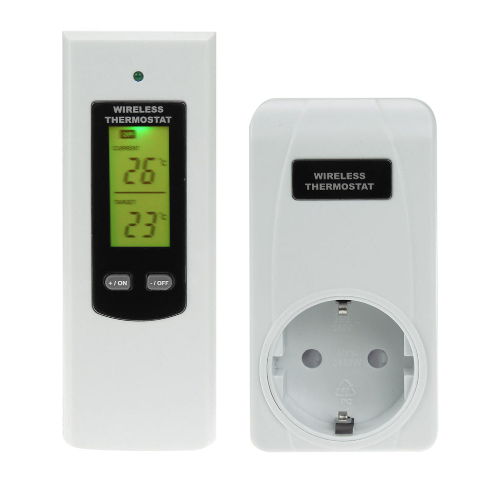 Trådlös termostat RF 433MHz frost- och temperaturkontroll 3KW Generic