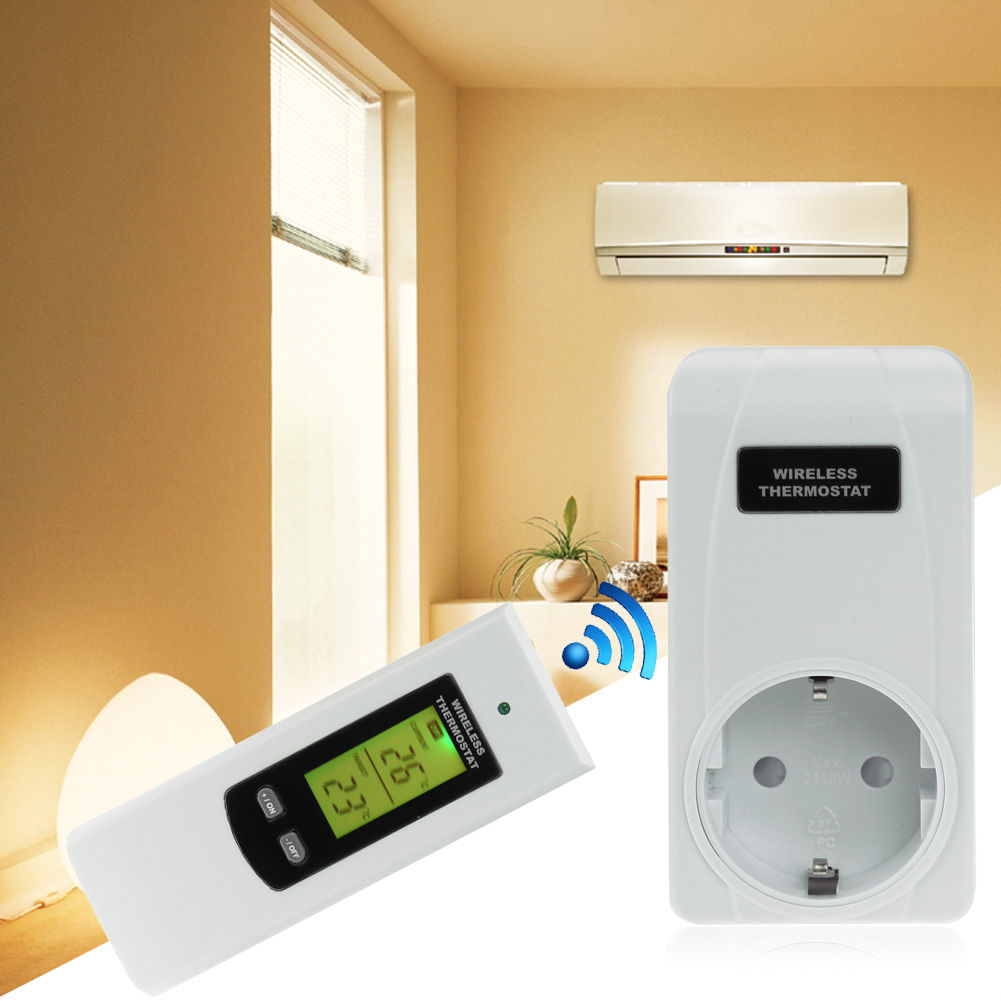 Trådlös termostat RF 433MHz frost- och temperaturkontroll 3KW Generic