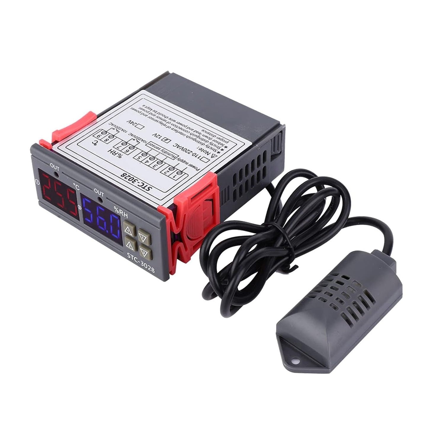 STC - 3028 temperatur & fuktighetsregulator , PID-regulator 12V Generic