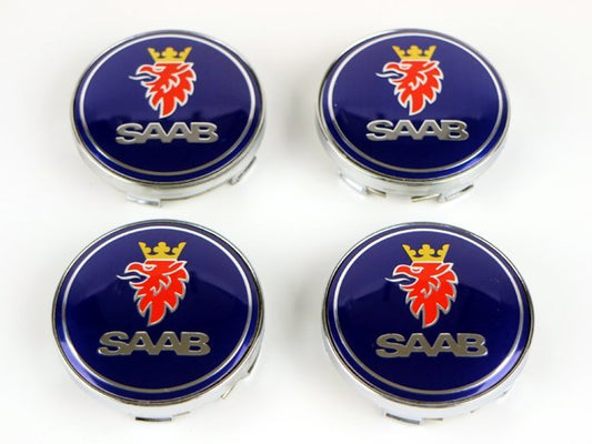 Saab01 - 60MM 4-pack Centrumkåpor Saab Generic