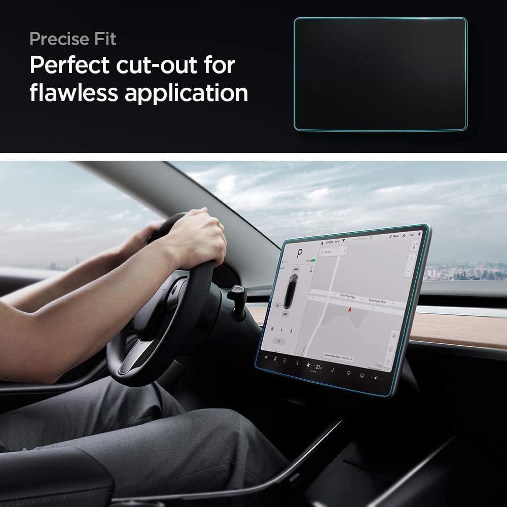 Härdat glas skärmskydd kompatibel med Tesla Modell 3/Y Generic