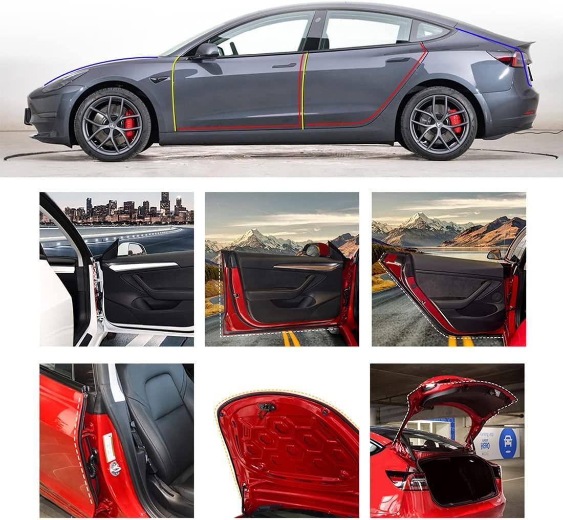 Tesla Model S Dörrtätningssats Gummilister 7-pack Generic