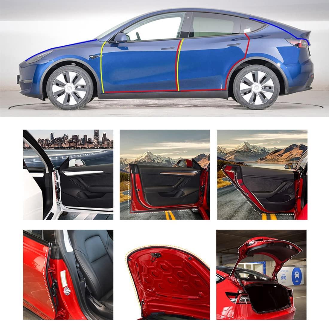 Tesla Model Y Dörrtätningssats Gummilister 8-pack Generic