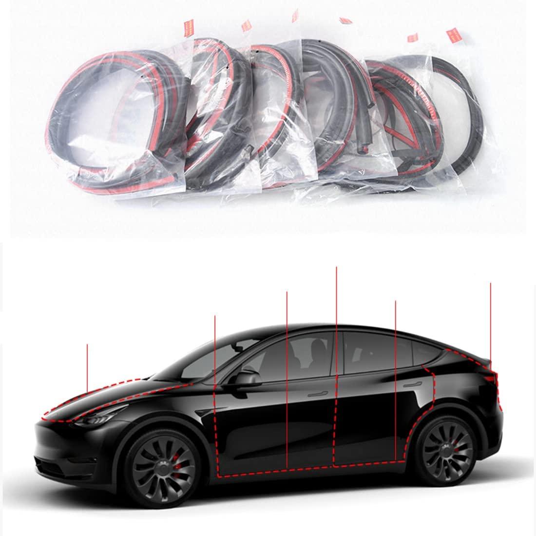Tesla Model Y Dörrtätningssats Gummilister 8-pack Generic