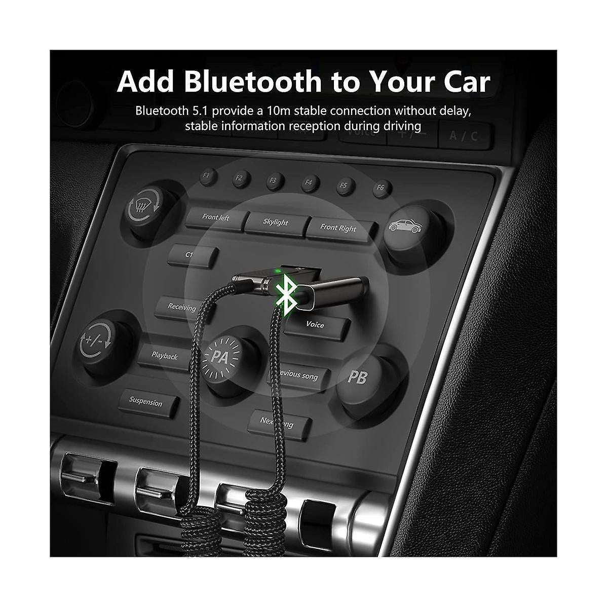 Trådlös USB Bluetooth 5.0 Ljudmottagare 3.5mm AUX Generic