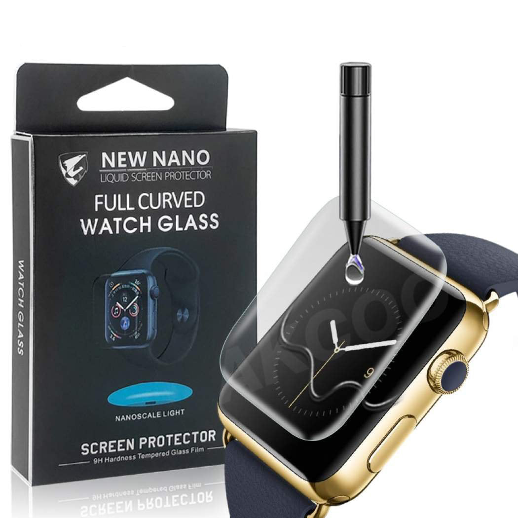 UV Ljus Displayskydd i härdat glas till Apple Watch 38mm Generic