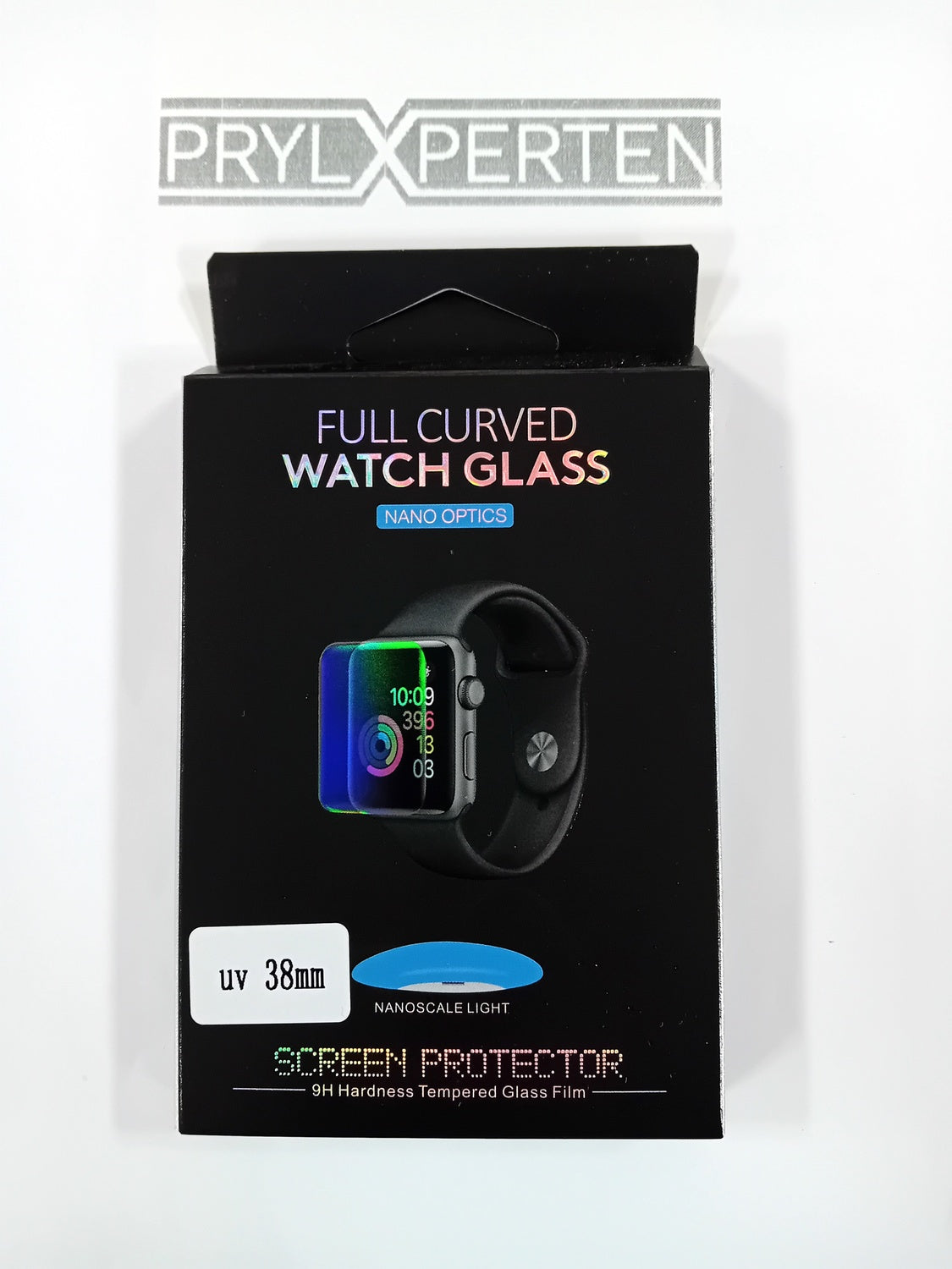 UV Ljus Displayskydd i härdat glas till Apple Watch 38mm Generic