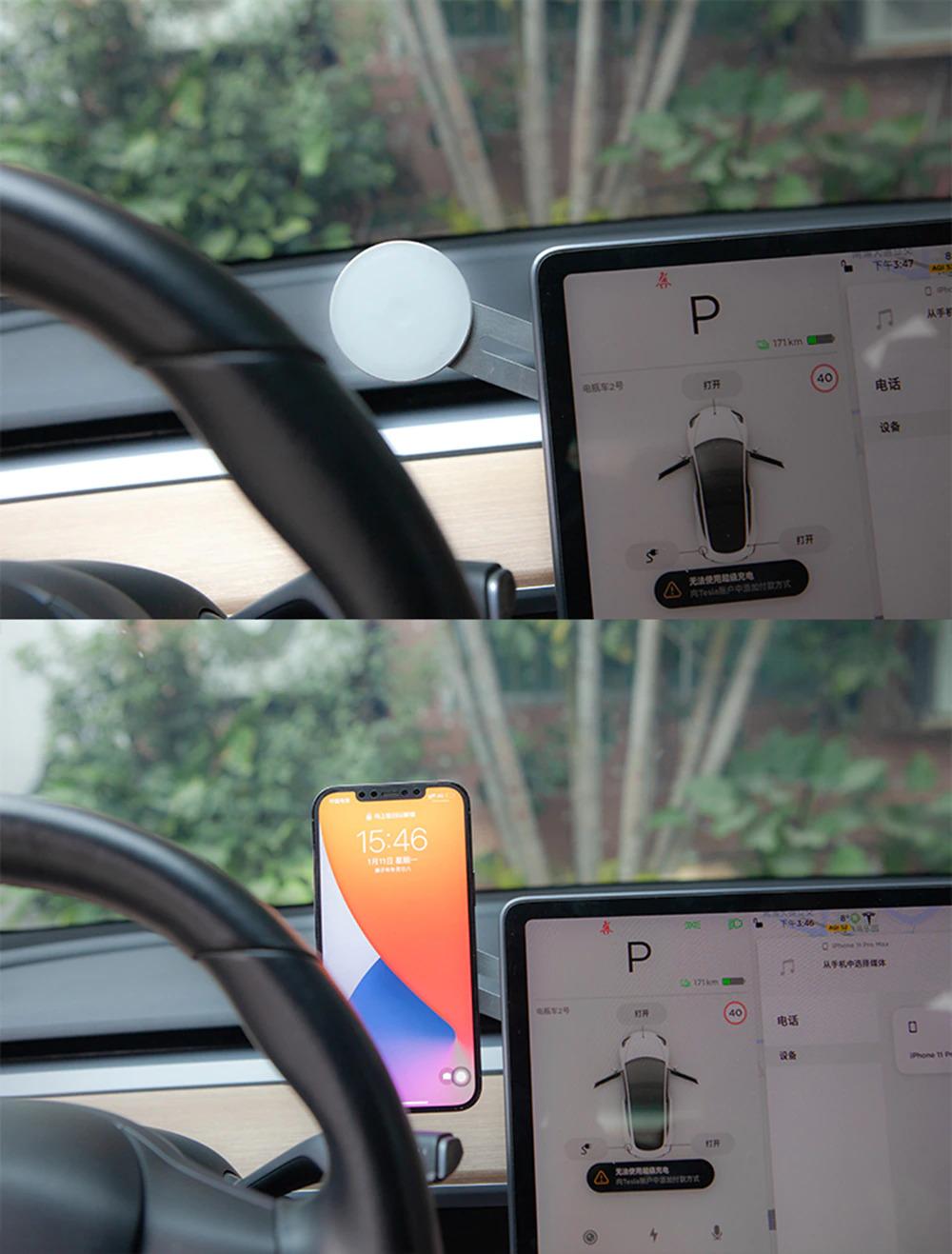 Universal mobilhållare till laptop datorskärm bilen tesla. Generic
