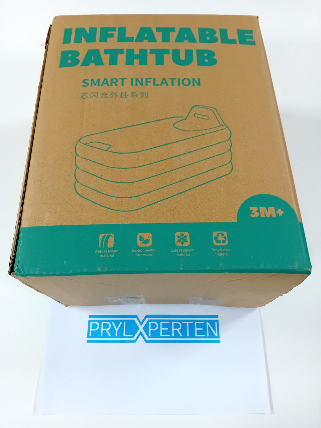 Uppblåsbart badkar med batteridriven Pump 160CM Generic