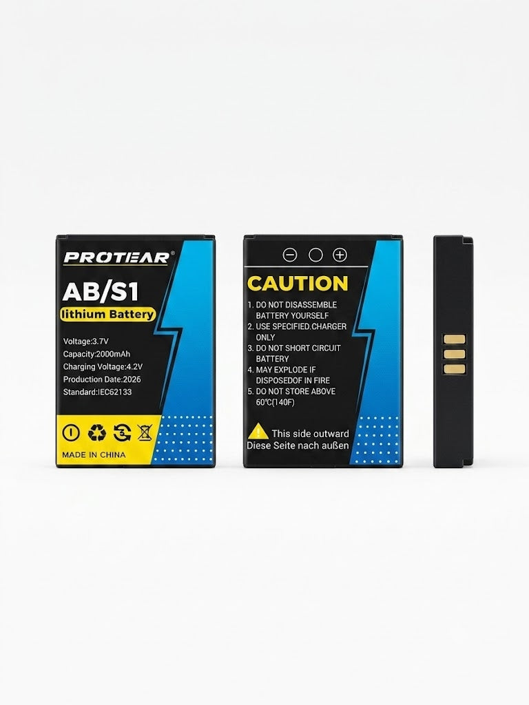 Uppladdningsbart Batteri Protear AB/S1 (2000mAh) – Passar ZX104DAB Hörselskydd Technology Of Sweden AB