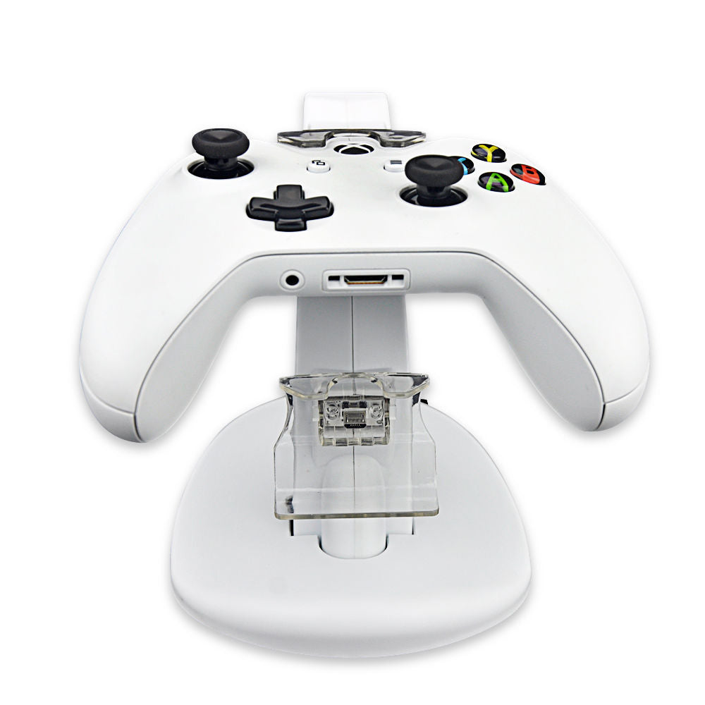 Vit Laddnings ställ Dockningsstation Laddstation för Xbox One S kontroller Generic