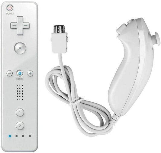 Wii Remote Plus + Nunchuck Motion Plus (Vit) Generic